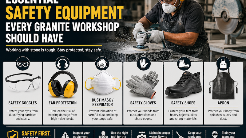 Essential Safety Equipment Every Granite Workshop Should Have