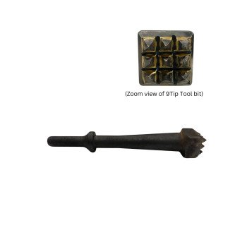 Pneumatic Punching Tool Bit 9 Tip Pneumatic Punching Tool Bit 9 Tip
