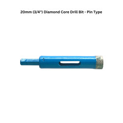 20mm (3/4") Diamond Core Drill Bit - Pin Type