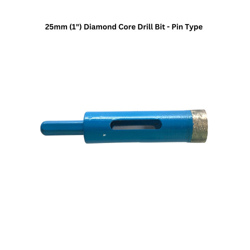 25mm (1") Diamond Core Drill Bit - Pin Type