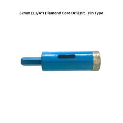 32mm (1.1/4") Diamond Core Drill Bit - Pin Type