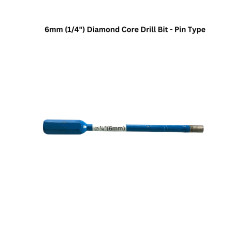 6mm (1/4") Diamond Core Drill Bit - Pin Type