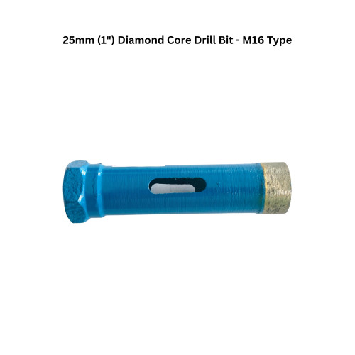 25mm (1") Diamond Core Drill Bit - M16 Type