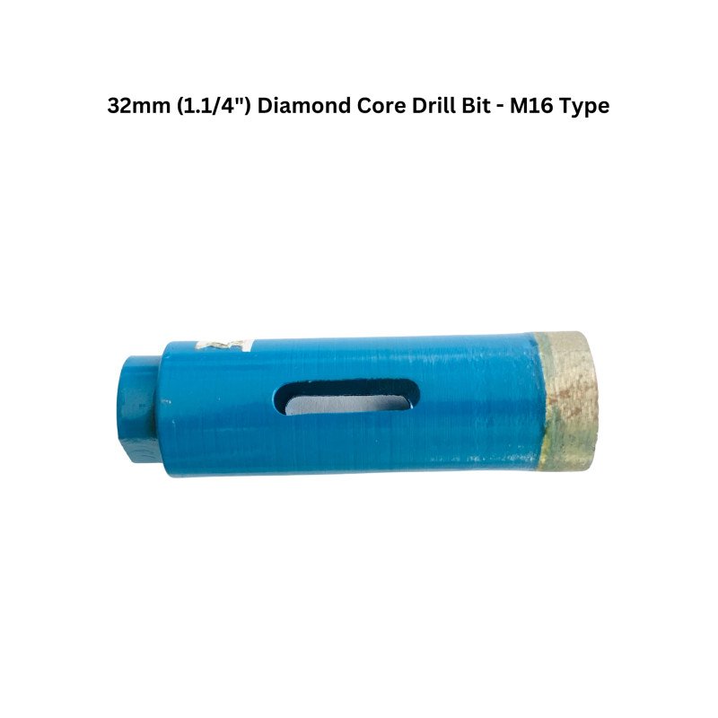 32mm (1.1/4") Diamond Core Drill Bit - M16 Type 32mm (1.1/4") Diamond Core Drill Bit - M16 Type