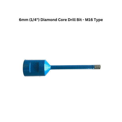 6mm (1/4") Diamond Core Drill Bit - M16 Type