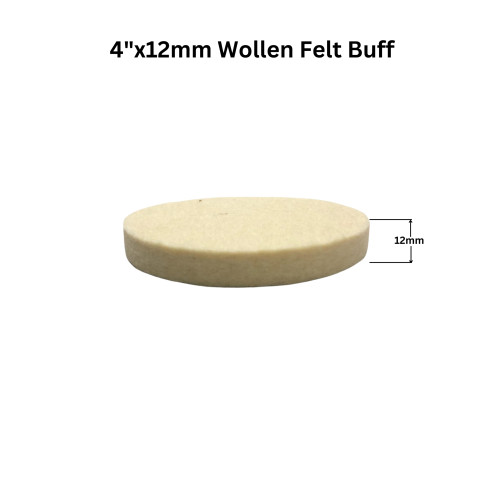 4"x12mm Wollen Felt Buff 4"x12mm Wollen Felt Buff