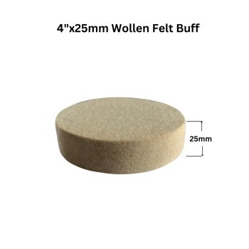4"x25mm Wollen Felt Buff