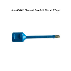8mm (5/16") Diamond Core Drill Bit - M16 Type